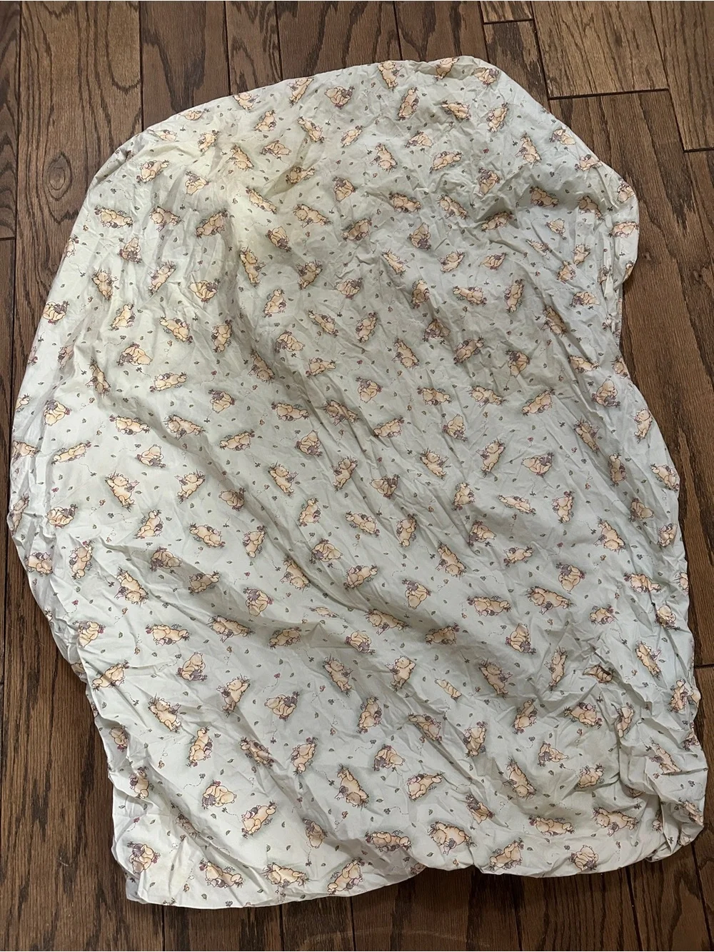 Vintage Disney Classic Winnie the Pooh & Friends Crib Fitted Sheet Piglet